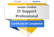 The Google Certified IT Support Professional logo.